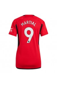 Manchester United Anthony Martial #9 Jalkapallovaatteet Naisten Kotipaita 2023-24 Lyhythihainen